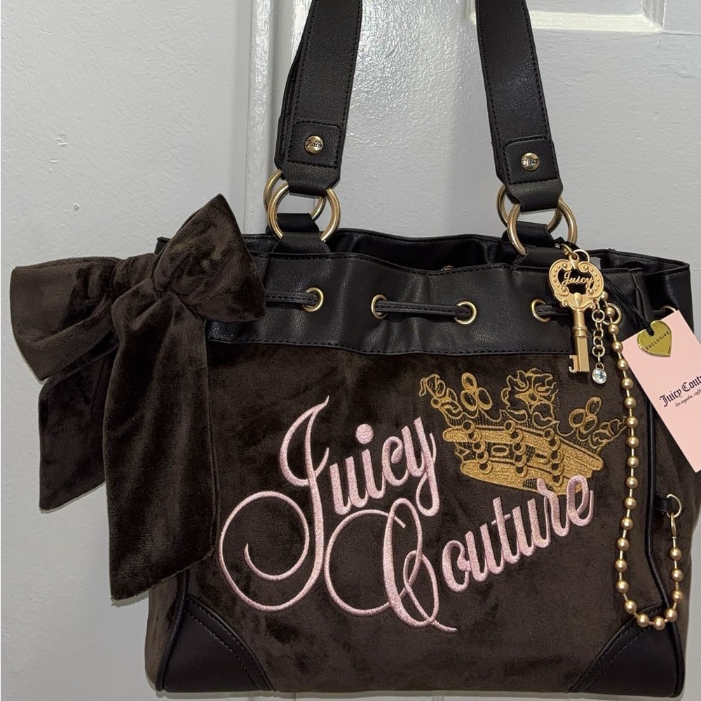Juicy Couture Brown A Key to Juicy Daydreamer Tote